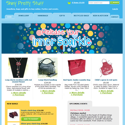 Shiny pretty stuff website