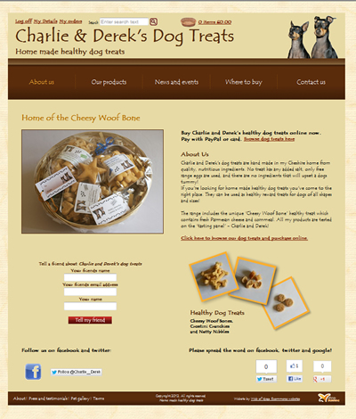 Charlie and Dereks dog treats 1